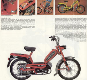BATAVUS export brochure naar Duitsland 1977, achterkant
